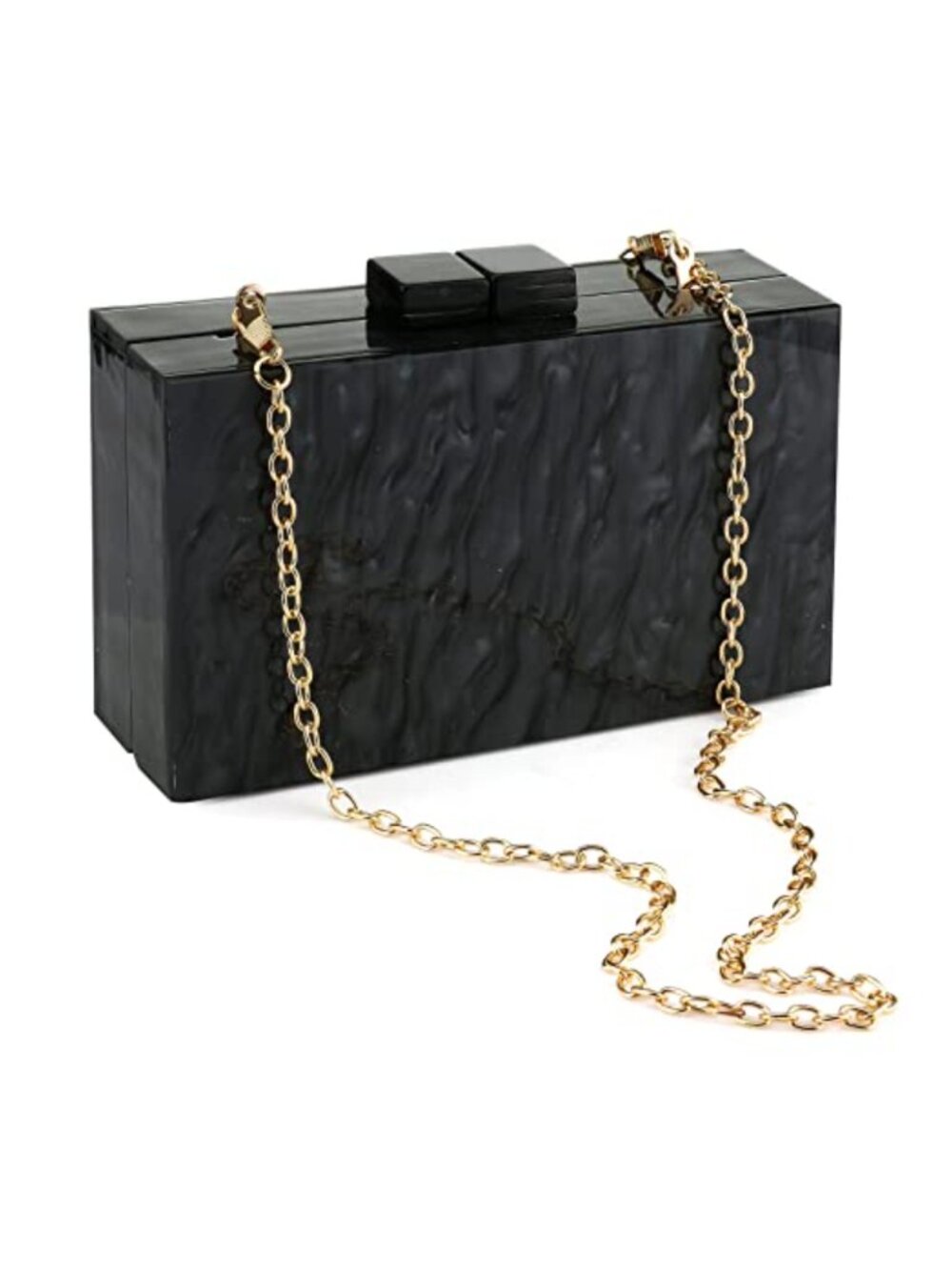 Acrylic Marbling Clutch Evening Crossbody Bag